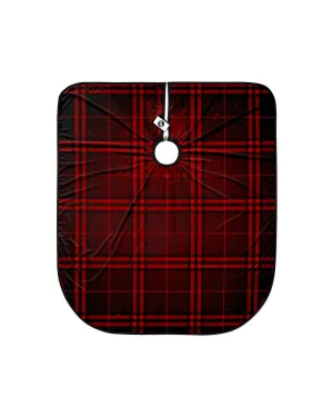 Dark Red Plaid PRO Cape