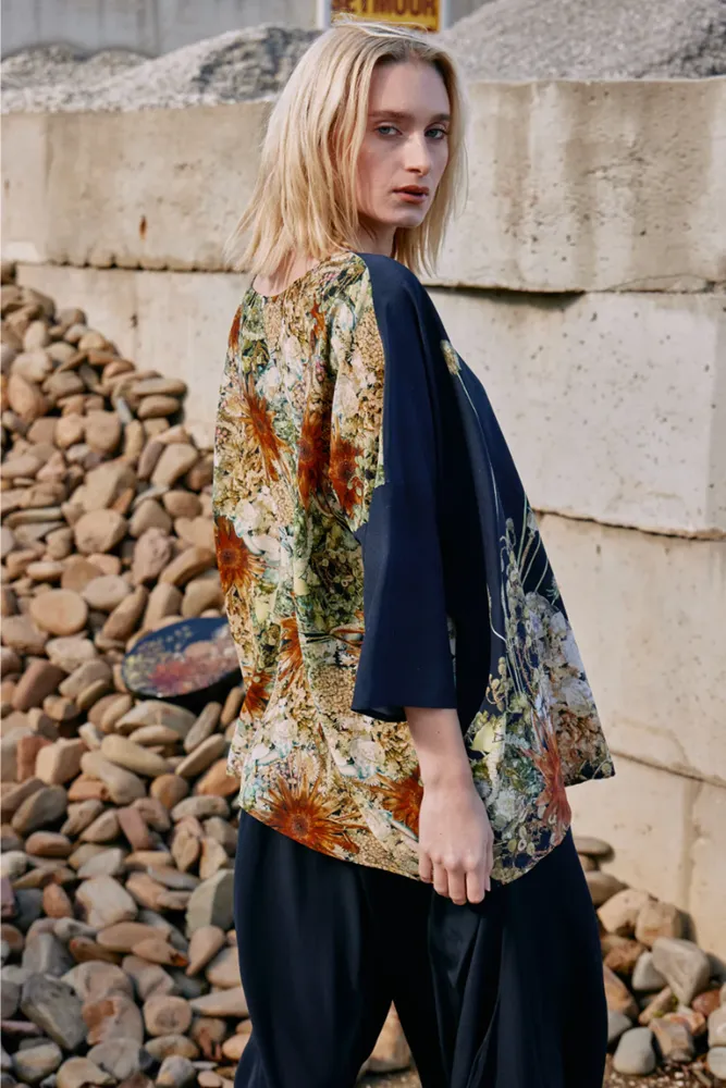 Dateline Dried Flowers Top By Maud Dainty
