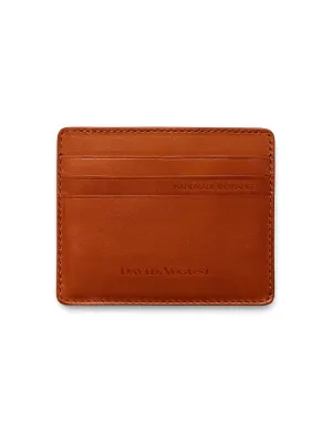 David August Luxury Genuine Vintage Calfskin Leather Card Case