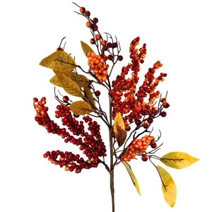 David Christopher's Collection - Fabulous Fall Berry Spray 28"