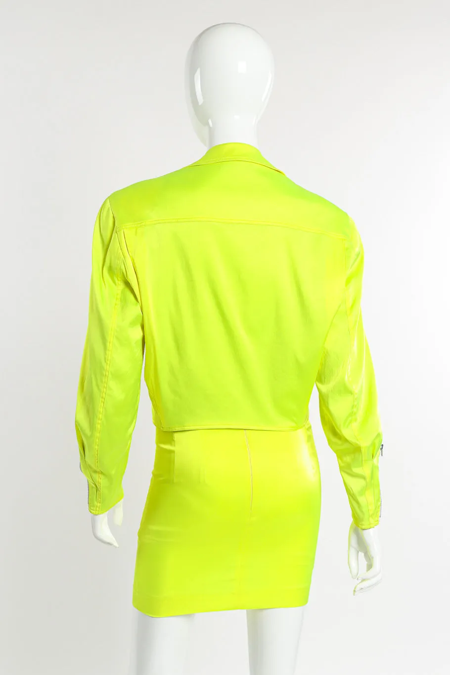 Day-Glo Moto Jacket & Skirt Set