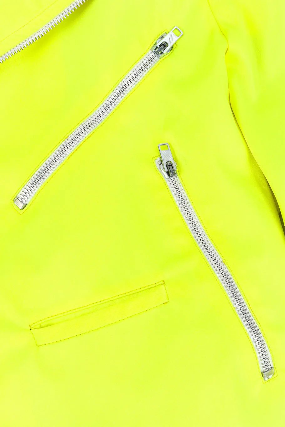 Day-Glo Moto Jacket & Skirt Set