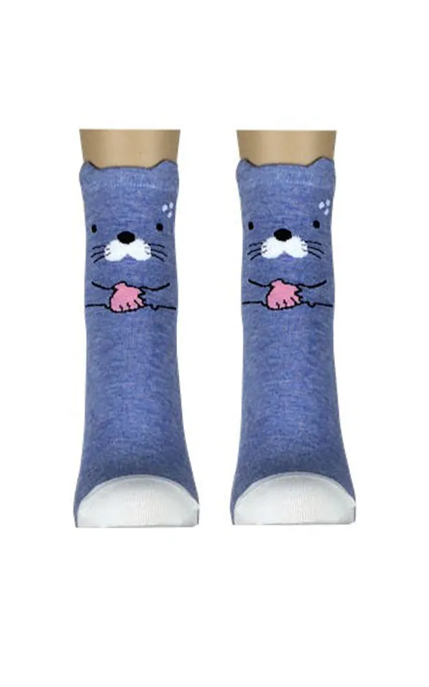 DB76170 Cute Animal Cartoon Cotton Casual Socks  (12prs Pack)
