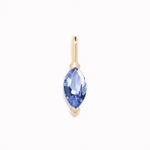 December Birthstone Pendant 14k Gold - Tanzanite