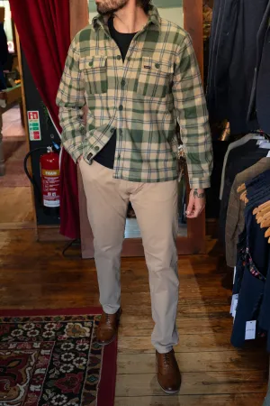Deep Forest Check Overshirt Casual Look