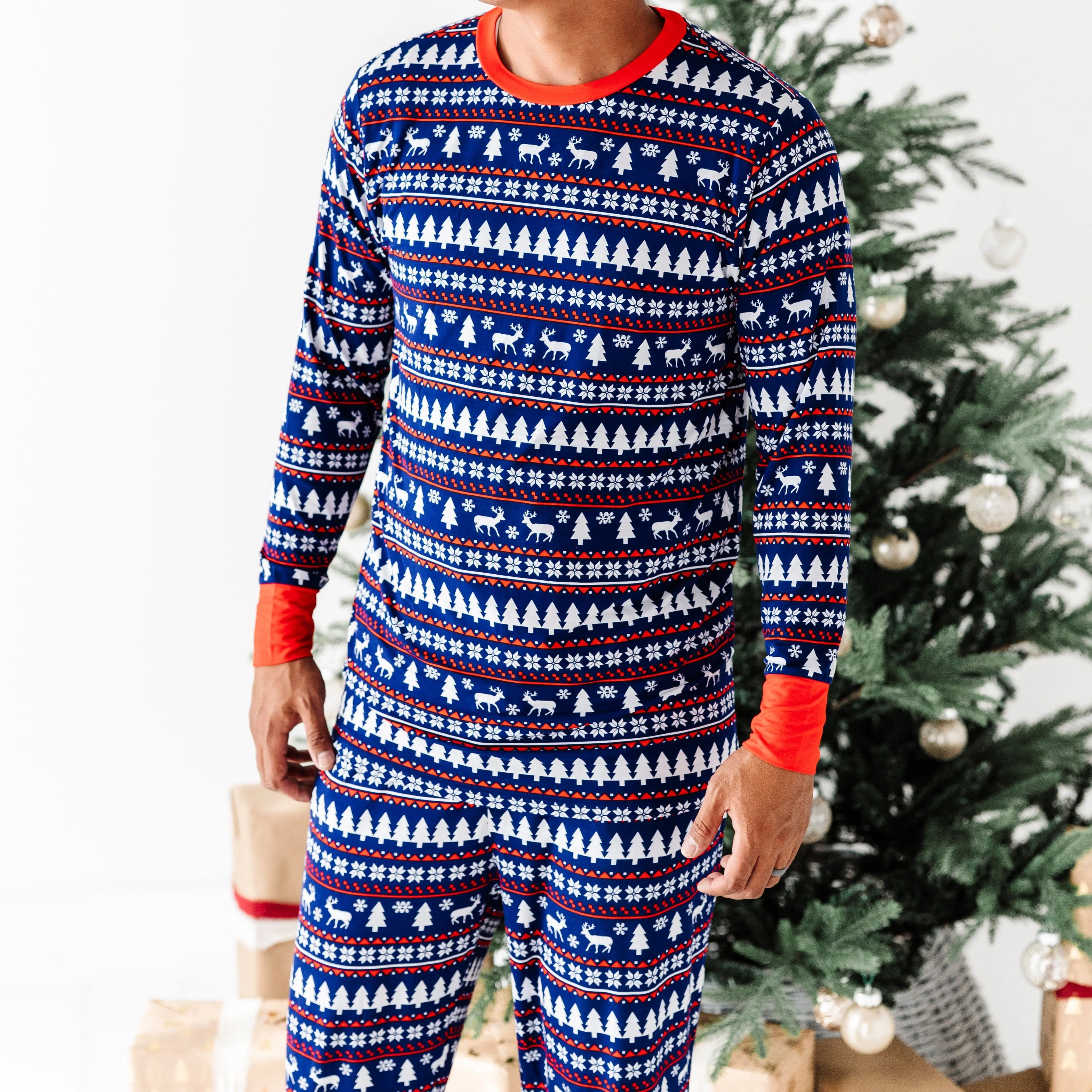 Deer Santa Men's Pants