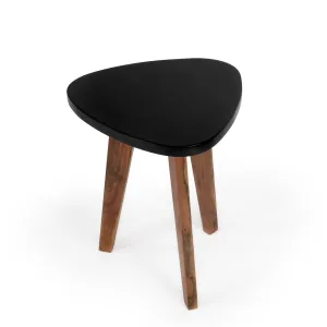 Del Mar Contemporary Side Table in Black  3303295