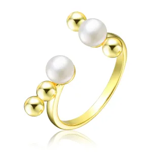 Delphine Geometric Bubbles Pearl Ring