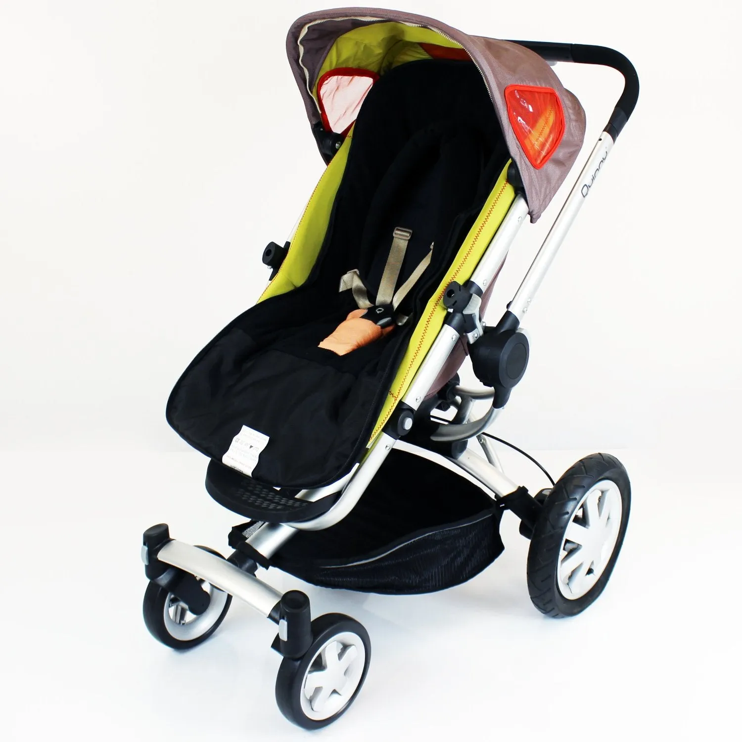 Deluxe 2in1 Universal Black Footmuff & Headhugger To Fit Mamas & Papas Voyage