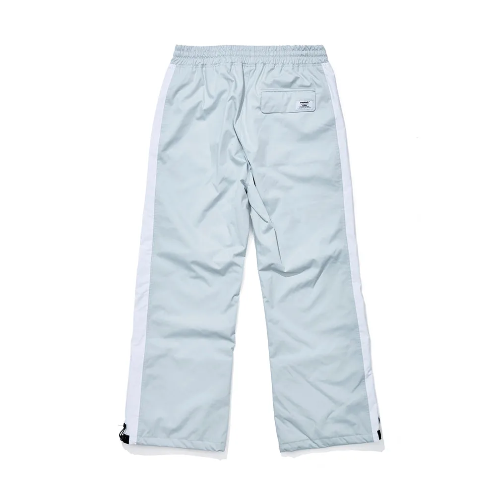 DENIM LINE TRACK PANTS SNOW GRAY
