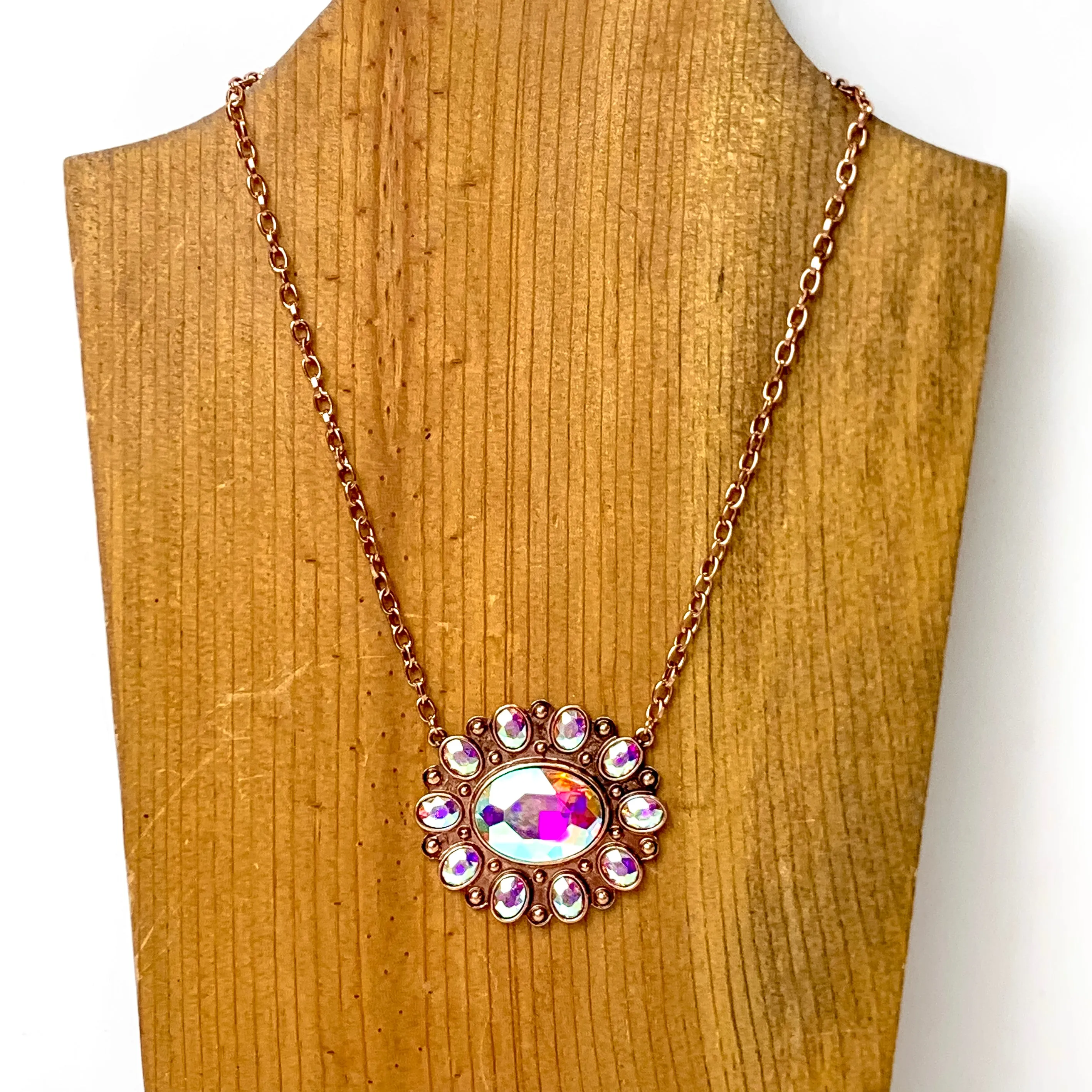 Desert Diva Concho Necklace in Copper Tone