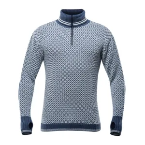 Devold Men&#x27;s Slogen Zip Neck Night/Offwhite | Buy Devold Men&#x27;s Slogen Zip Neck Night/Offwhite here | Outnorth