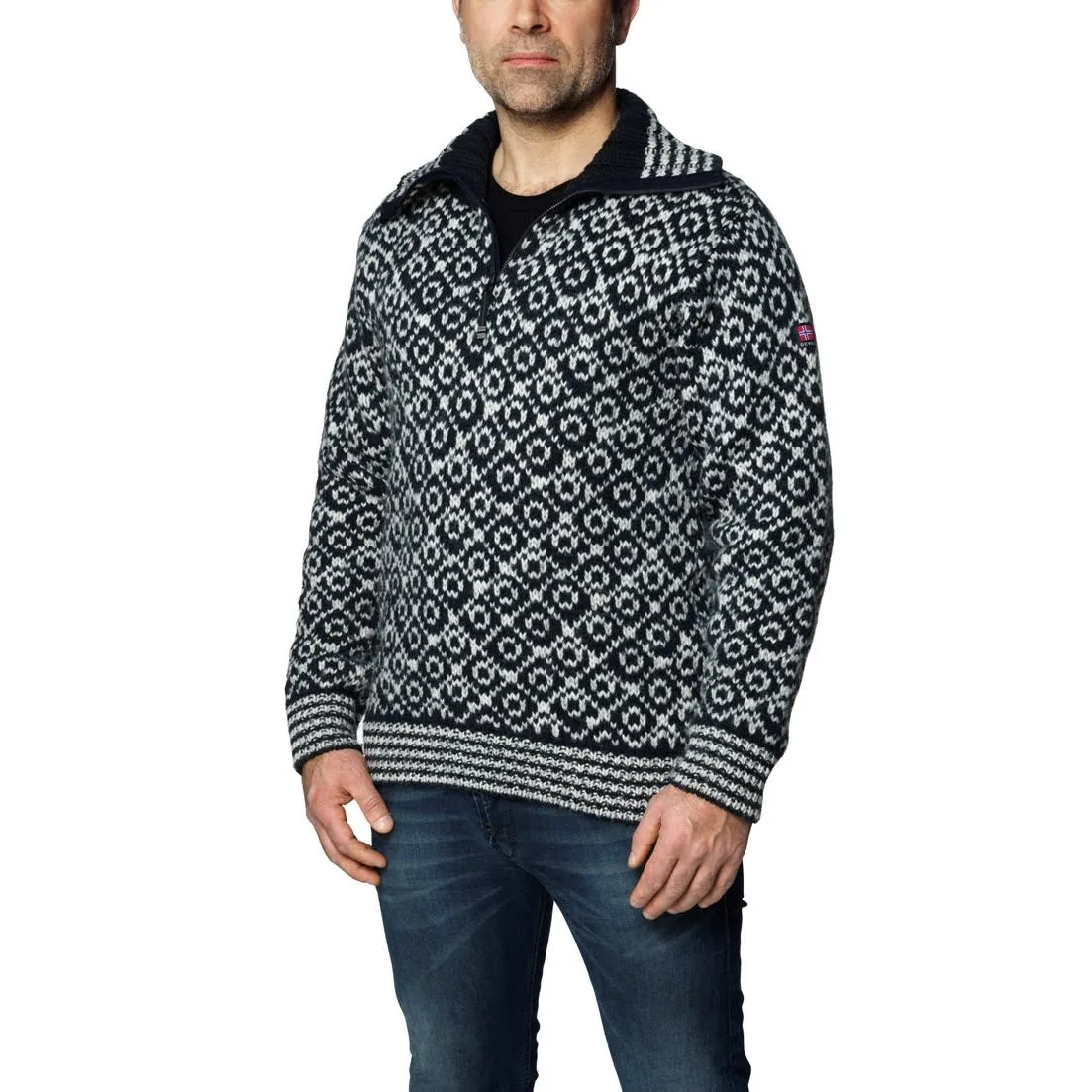 Devold Unisex Svalbard Wool Zip Neck  Olive/Offwhite | Buy Devold Unisex Svalbard Wool Zip Neck  Olive/Offwhite here | Outnorth