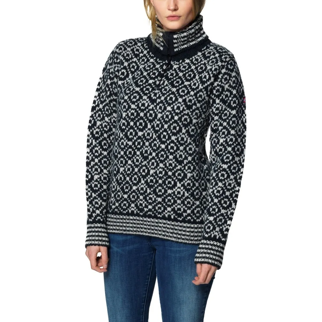 Devold Unisex Svalbard Wool Zip Neck  Olive/Offwhite | Buy Devold Unisex Svalbard Wool Zip Neck  Olive/Offwhite here | Outnorth