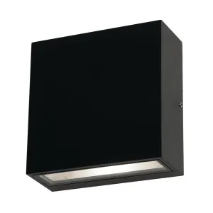 Dexter 6 in. 2 Lights LED Outdoor Wall Sconce 3000K Black Finish