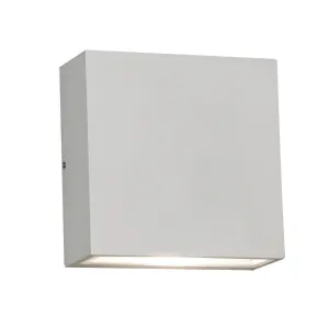 Dexter 6 in. LED Outdoor Wall Sconce 3000K White Finish