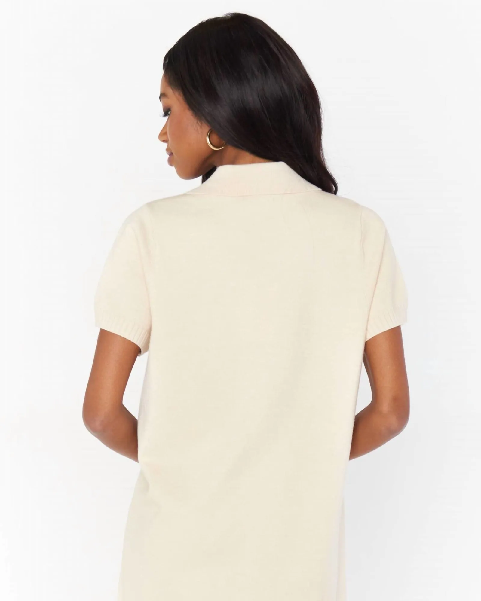 Dexter Sweater Dress in Cream Knit | Cream Knit