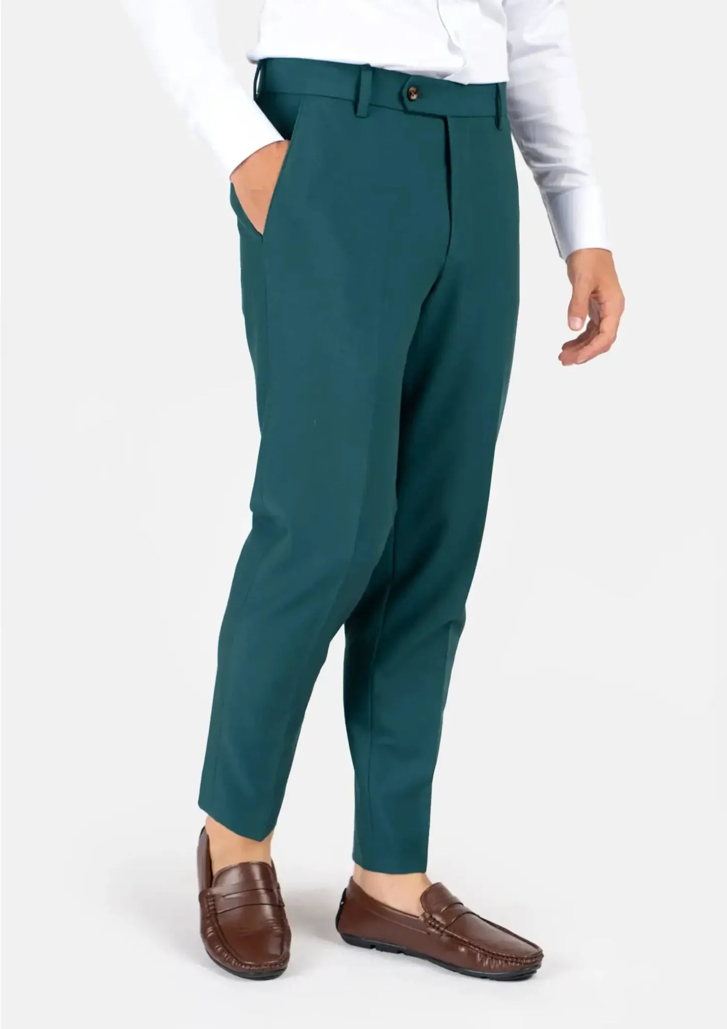 Diamantia Teal Stretch Pants