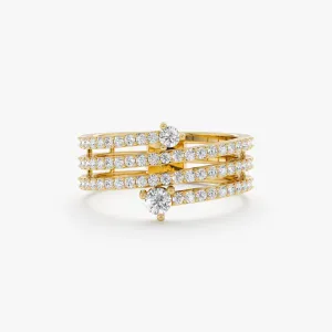Diamond Coil Ring, Naia
