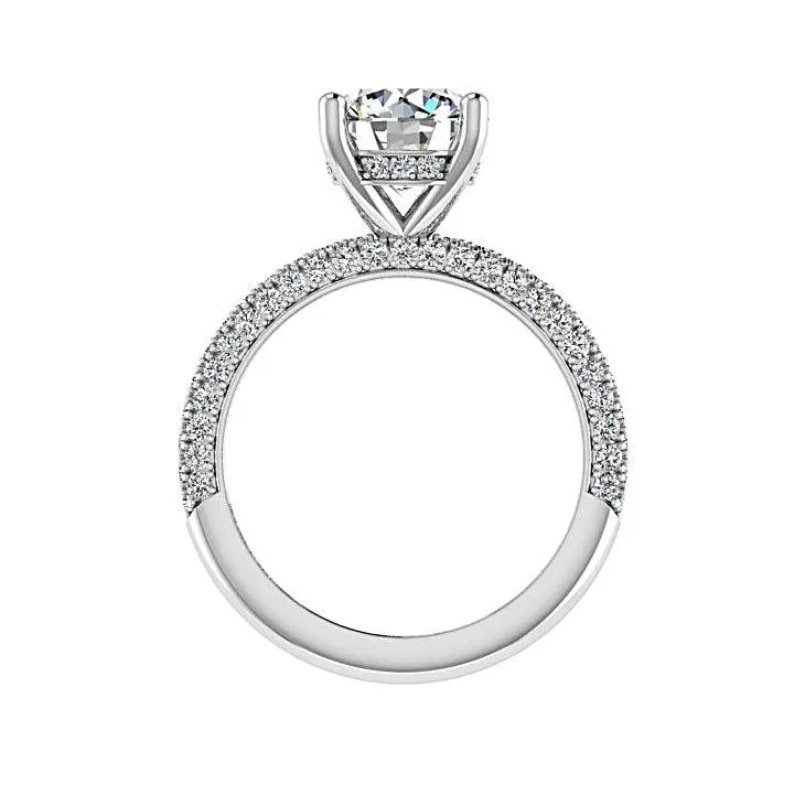Diamond Engagement Ring with Side Stones (0.60 ct.tw)