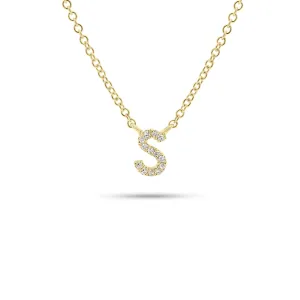 Diamond Initial Pendant Necklace