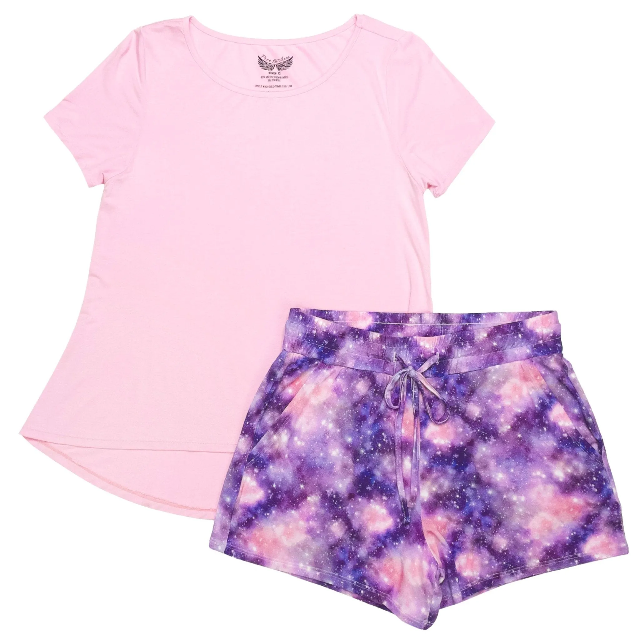 Diamonds in the Sky Women's Short Sleeve & Shorts Pajama Set