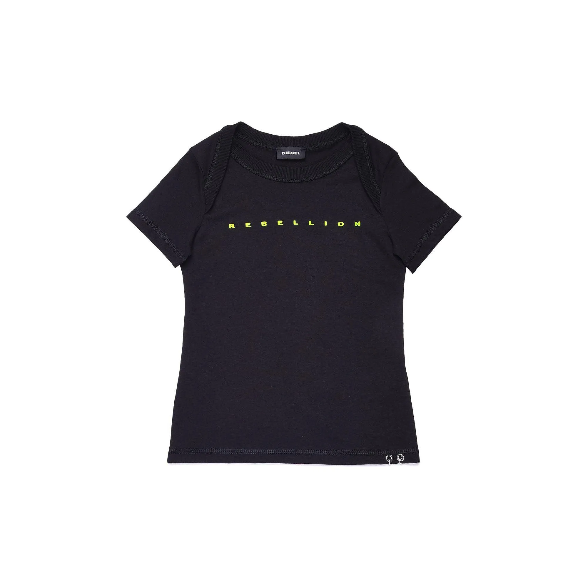 Diesel Girls Black 'Rebellion' T-Shirt