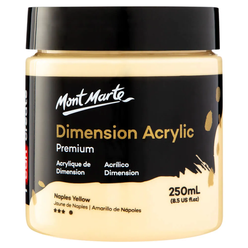 Dimension Acrylic Premium 250ml (8.5 US fl.oz) - Naples Yellow