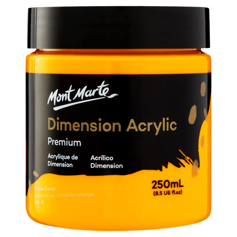 Dimension Acrylic Premium 250ml (8.5 US fl.oz) - Yellow Deep