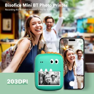 Dino Design Mini Portable Thermal Bluetooth Printer