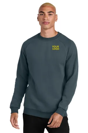 District Cloud Custom Fleece Crews, Deep Steel Blue