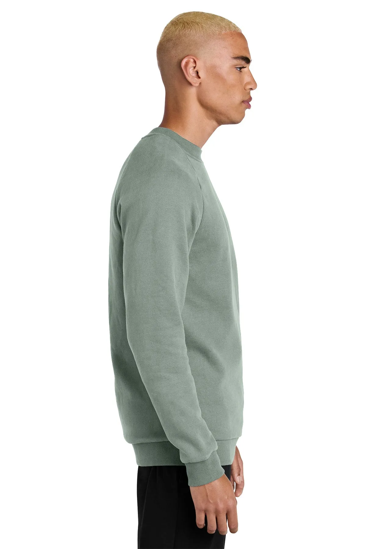District Cloud Custom Fleece Crews, Slate Green