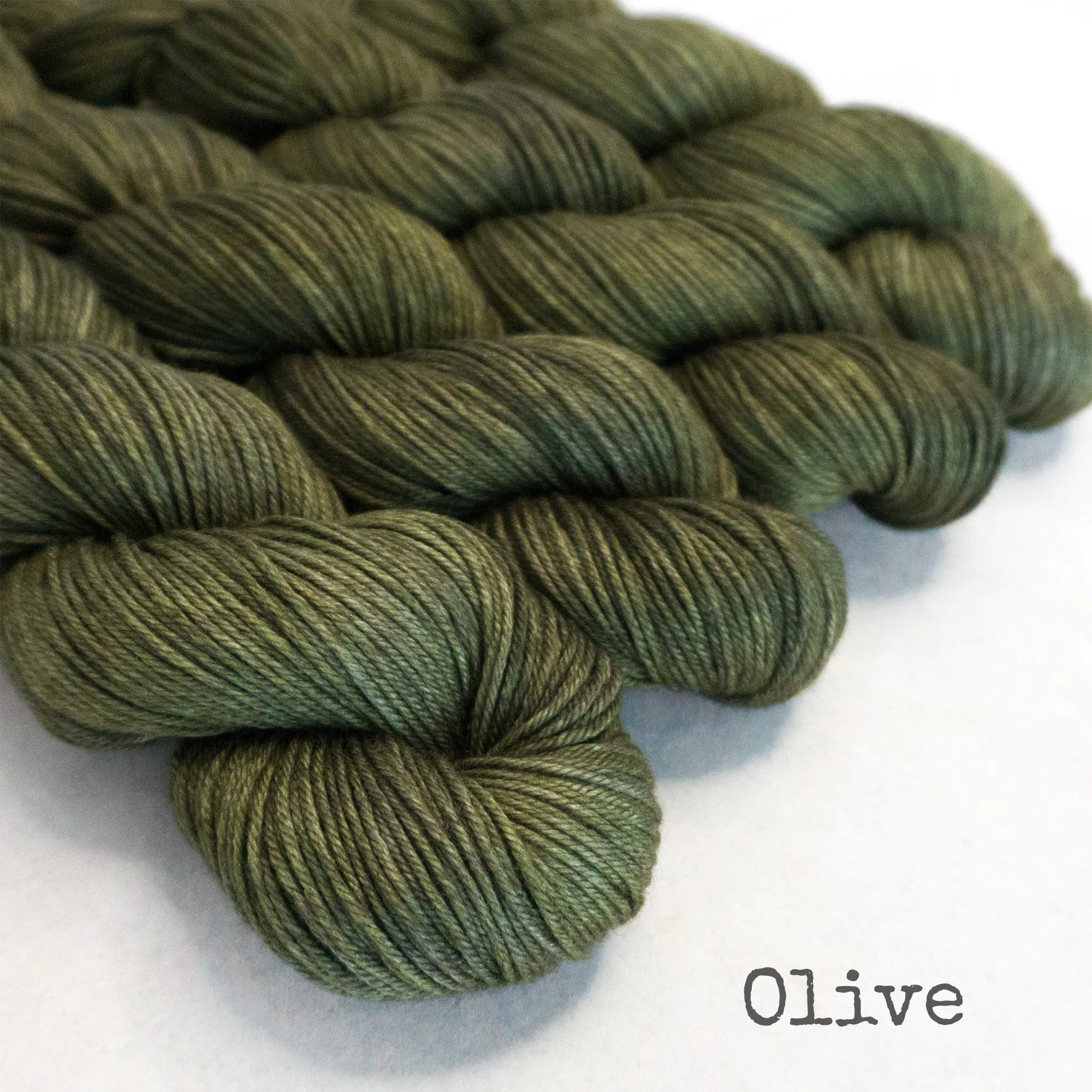 DK Yakity Yak Yarn - Olive Semi Solid