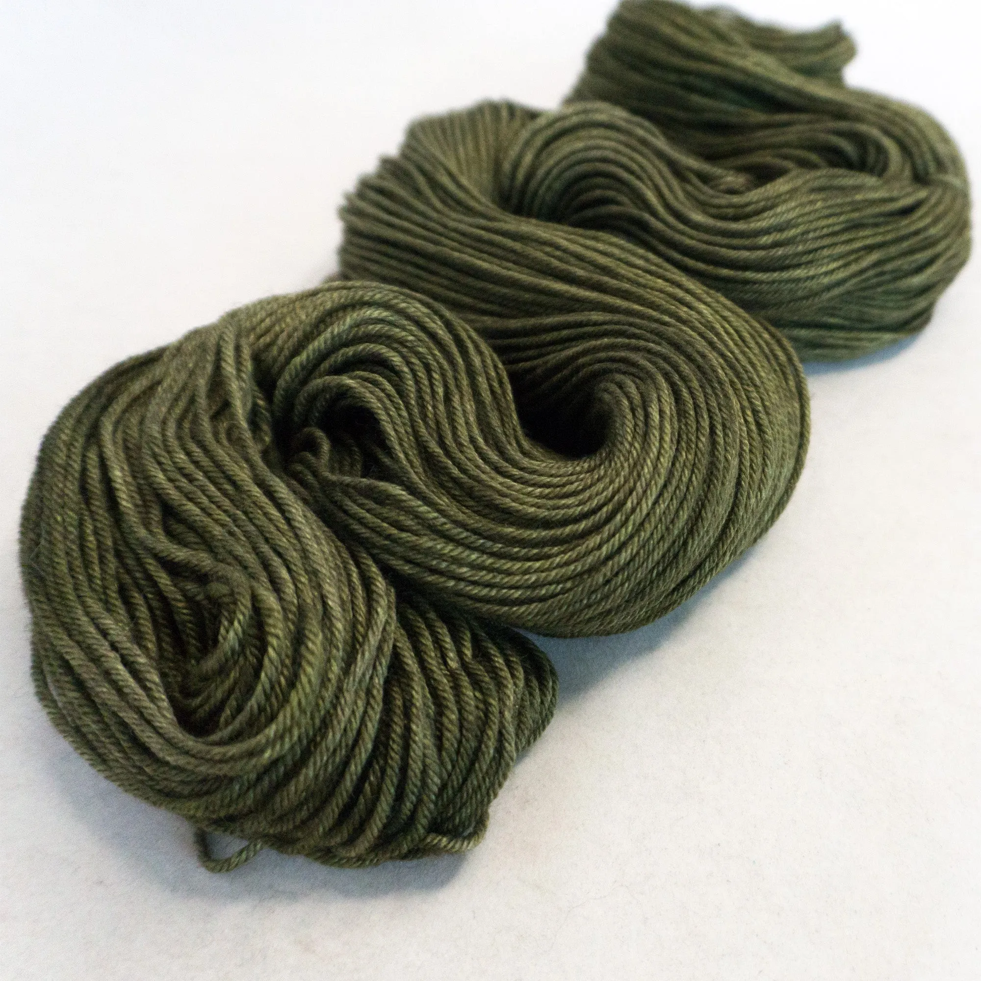 DK Yakity Yak Yarn - Olive Semi Solid