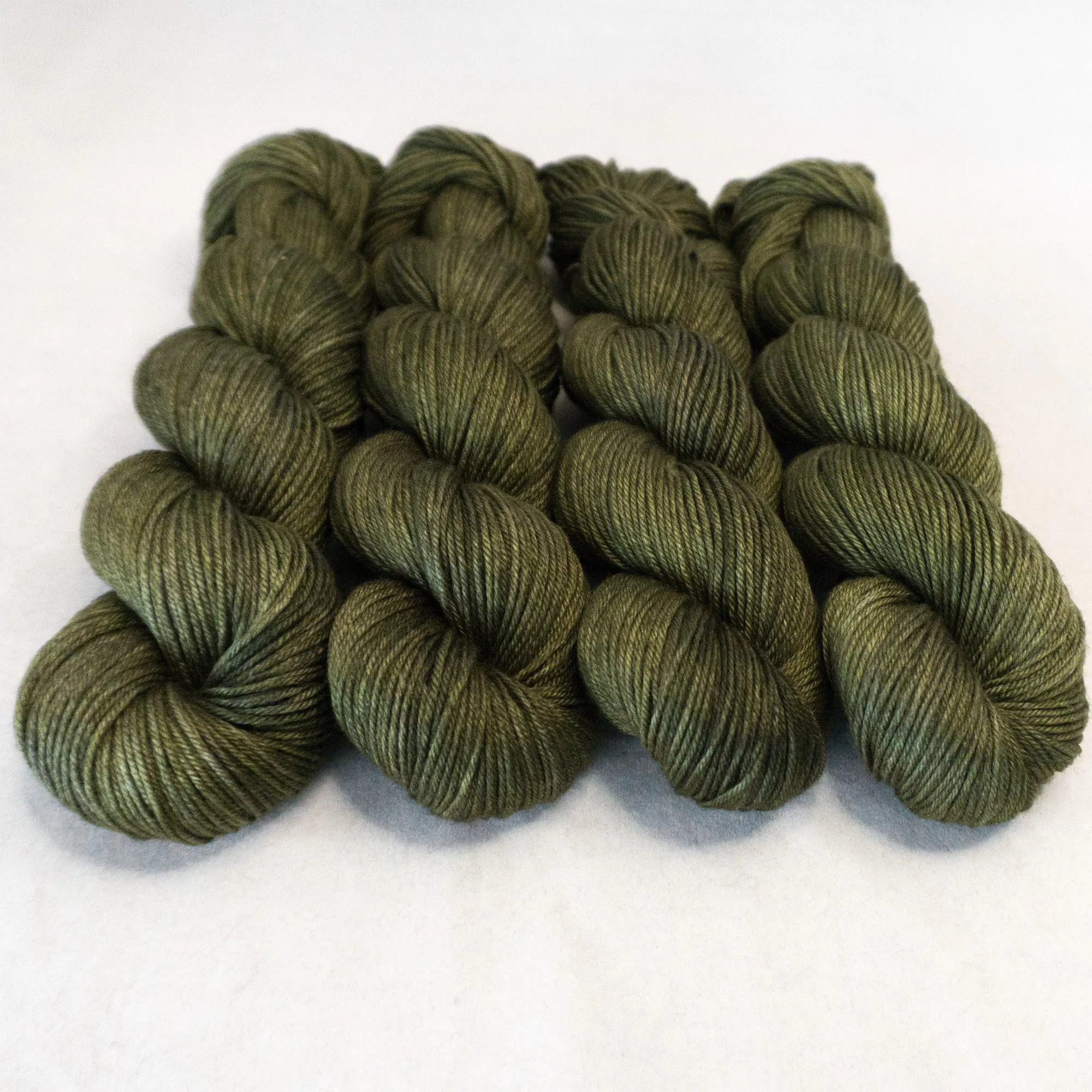 DK Yakity Yak Yarn - Olive Semi Solid