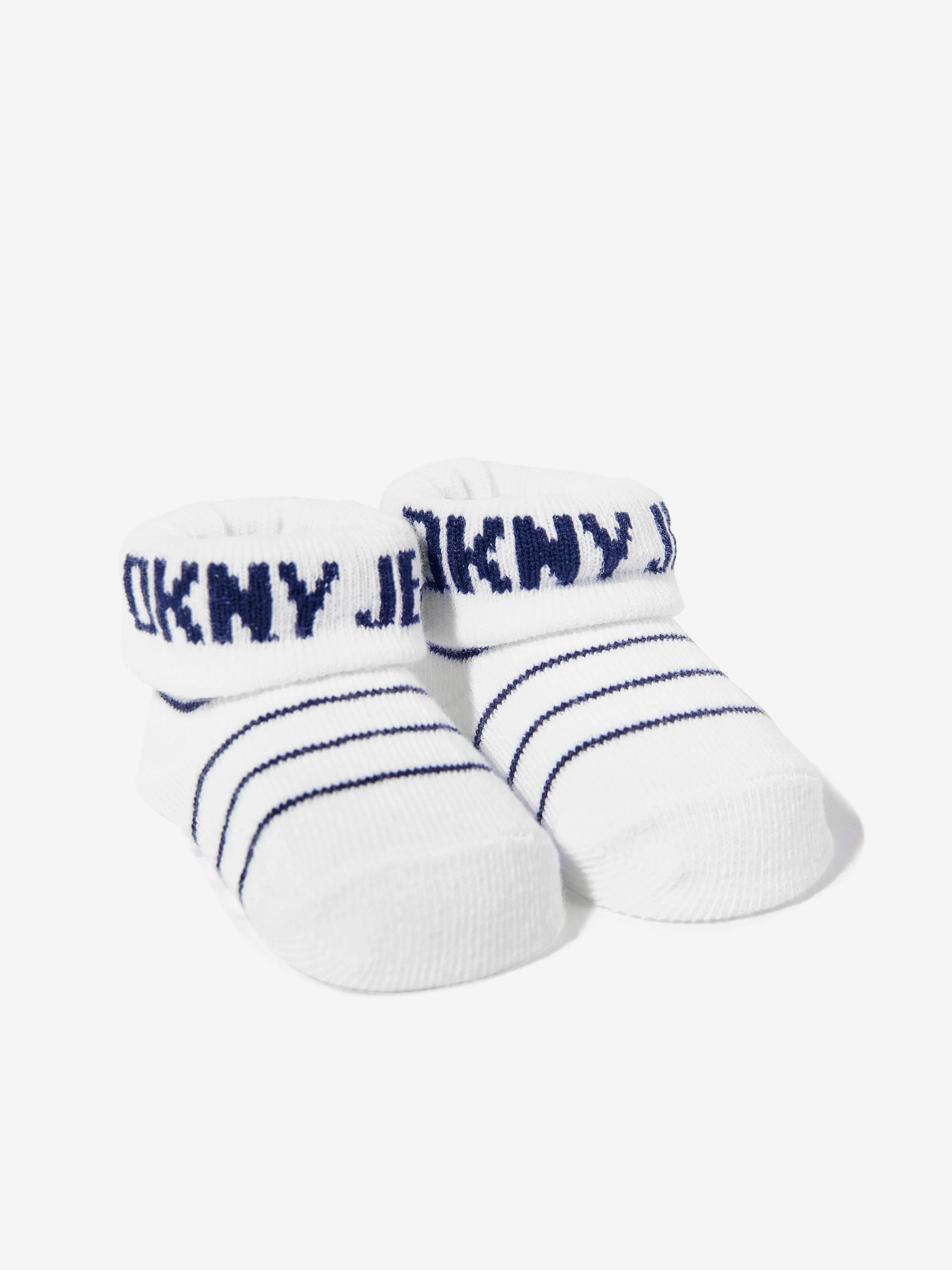 DKNY Baby Boys 5 Pack Bib Set in Navy