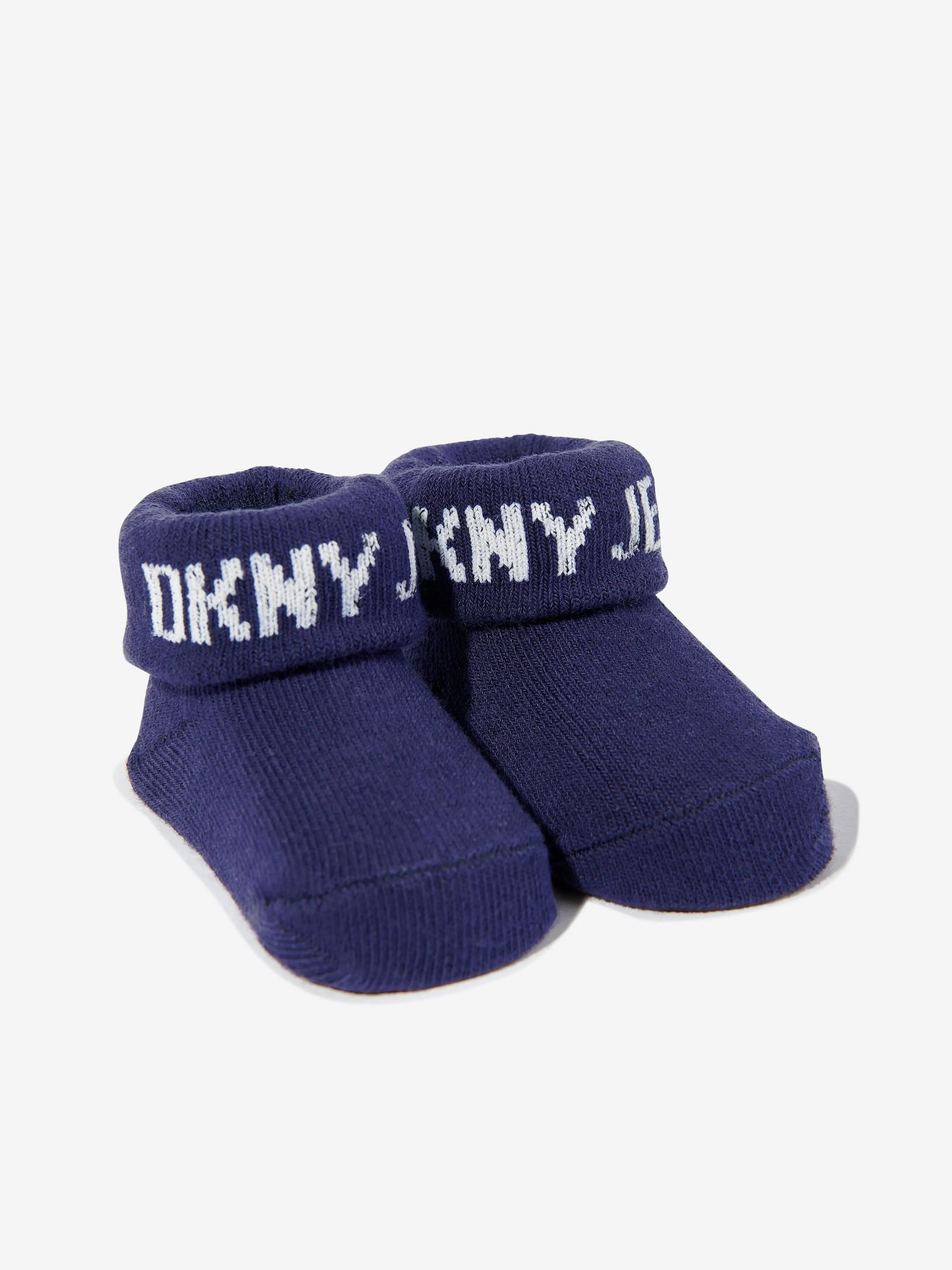 DKNY Baby Boys 5 Pack Bib Set in Navy