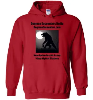 Dogman Encounters Stalker Collection Hooded Sweatshirt (black font)