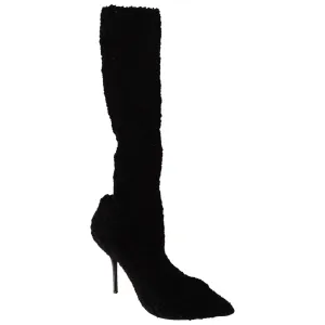 Dolce & Gabbana Chic Black Stretch Sock Boots