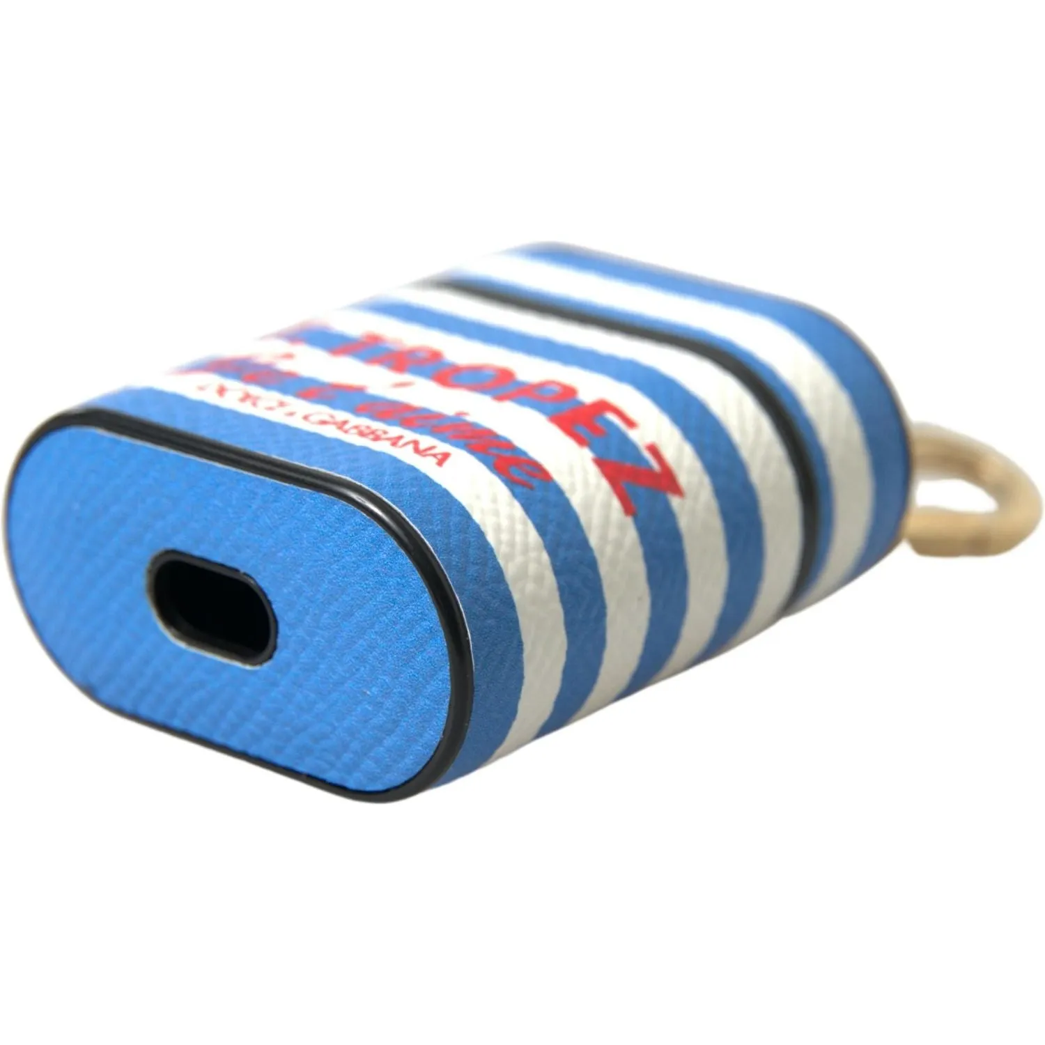 Dolce & Gabbana Chic Striped Leather Airpods Case