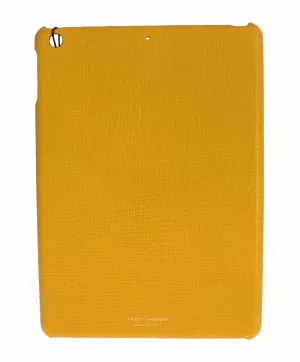 Dolce & Gabbana Chic Yellow Leather Tablet Case