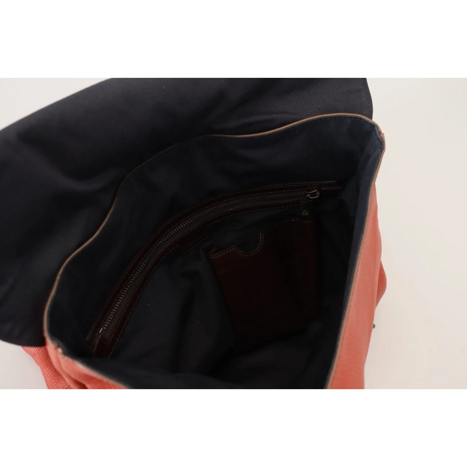 Dolce & Gabbana Elegant Calfskin Leather Backpack in Orange