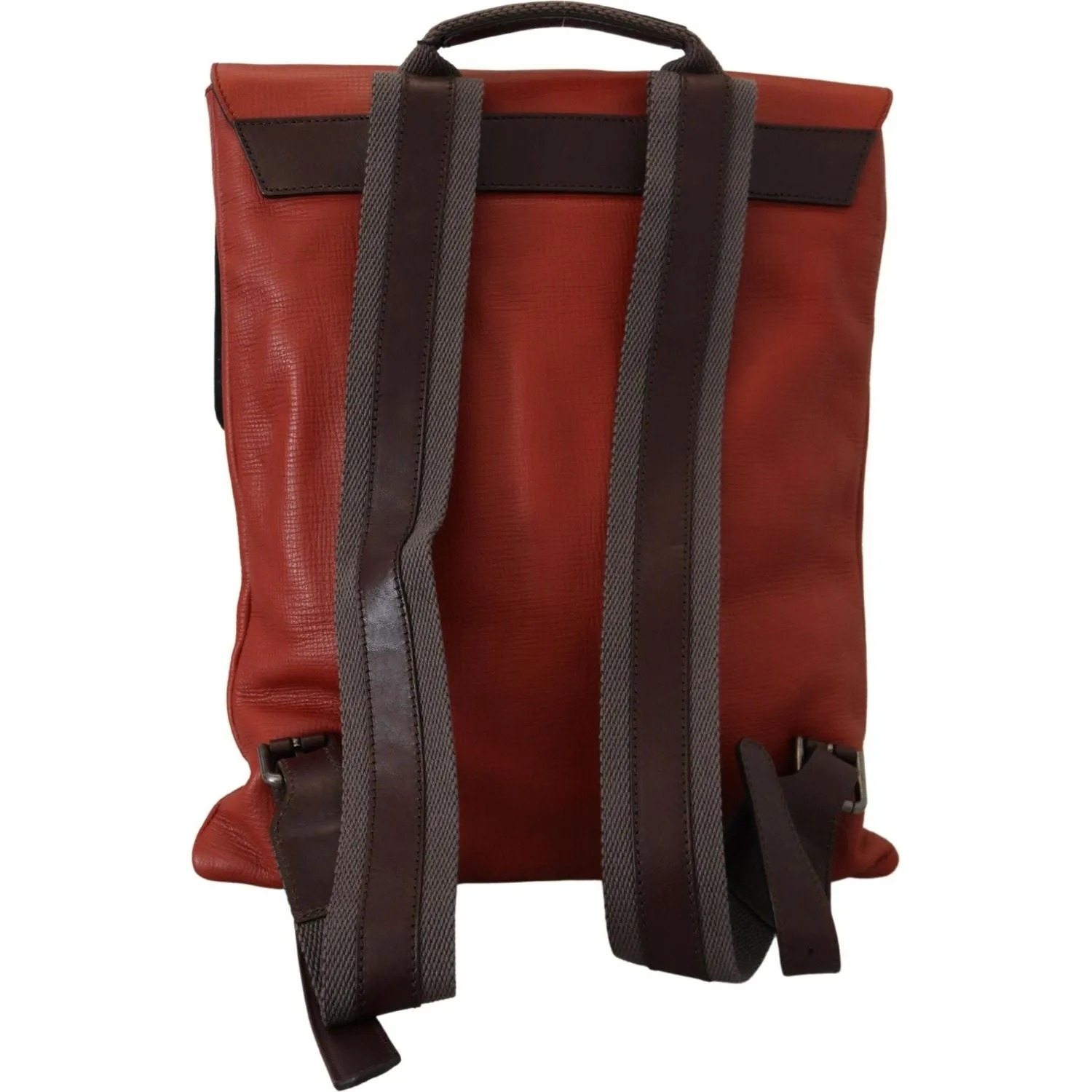 Dolce & Gabbana Elegant Calfskin Leather Backpack in Orange
