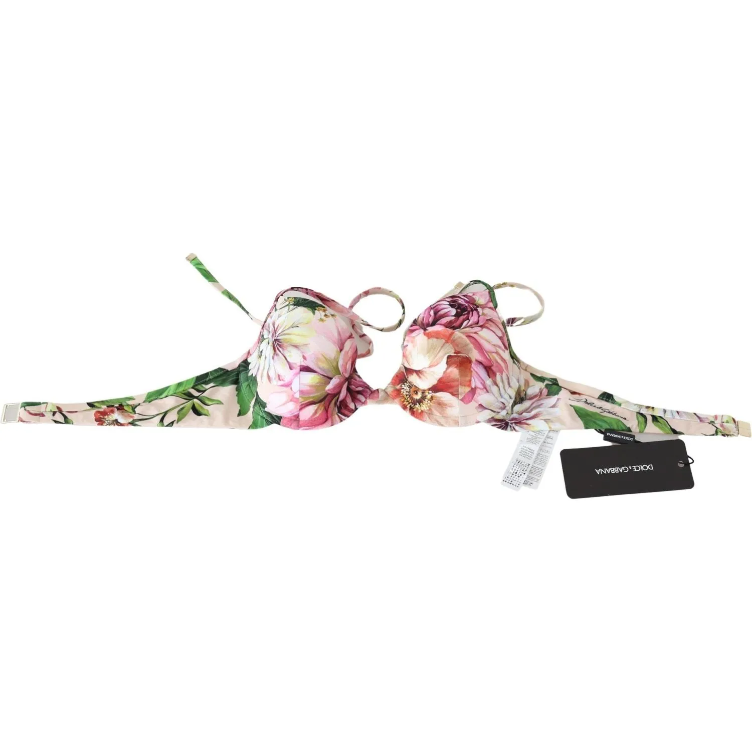 Dolce & Gabbana Floral Elegance Elastic Bikini Top