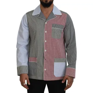Dolce & Gabbana Multicolor Cotton Button-Down Sleepshirt