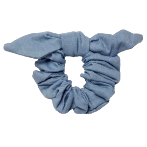 Dolly Bow Scrunchie in Chambray