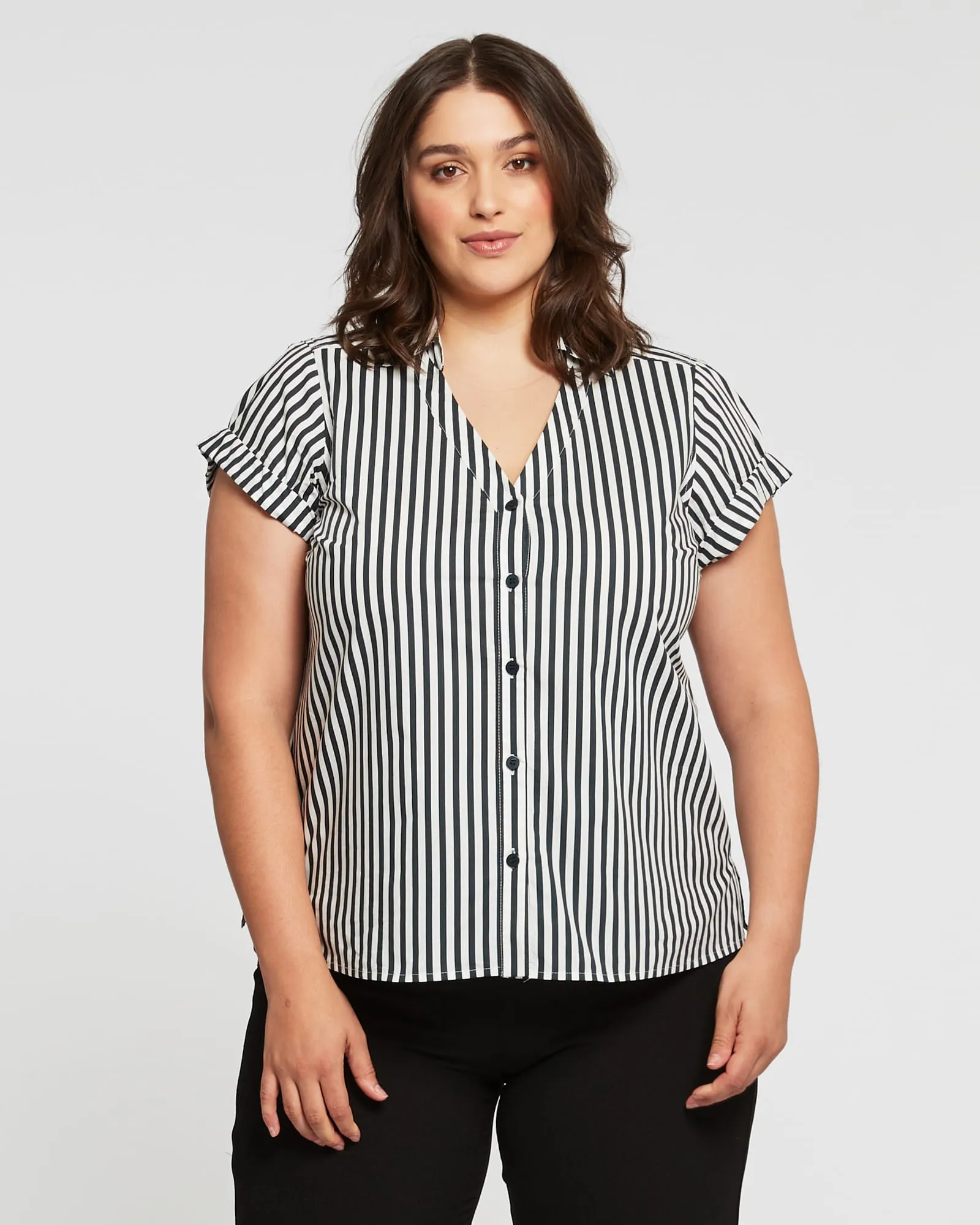 Dominica Striped Top | Print