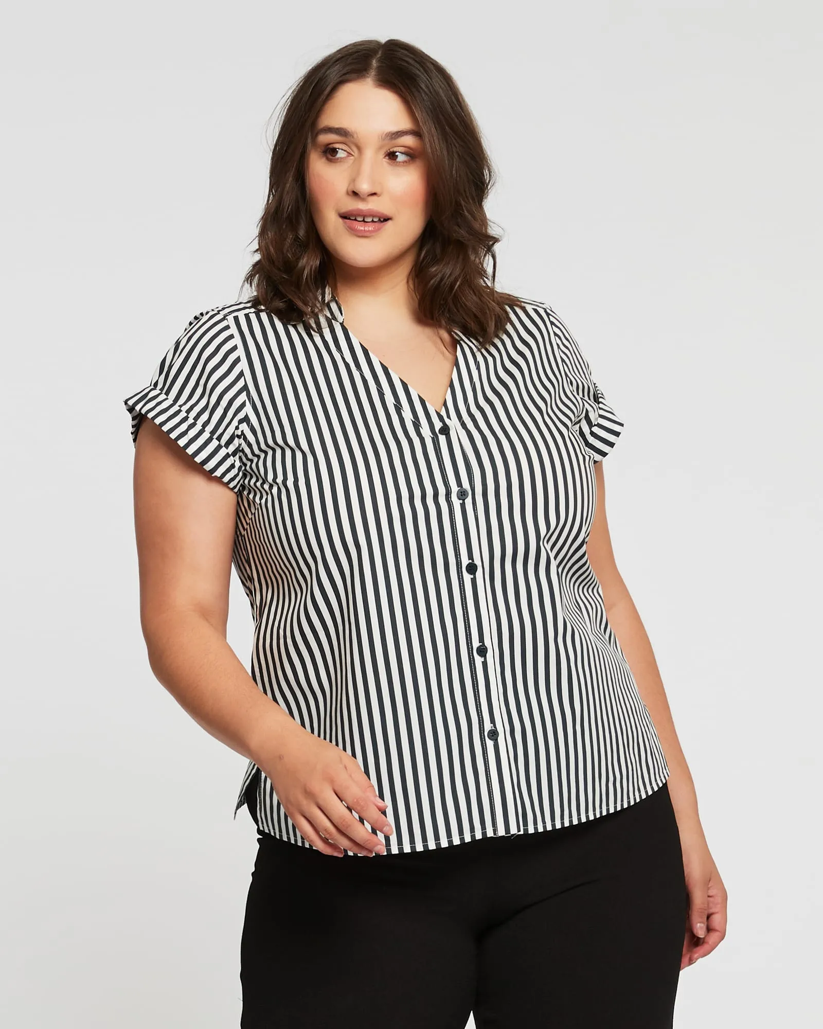 Dominica Striped Top | Print
