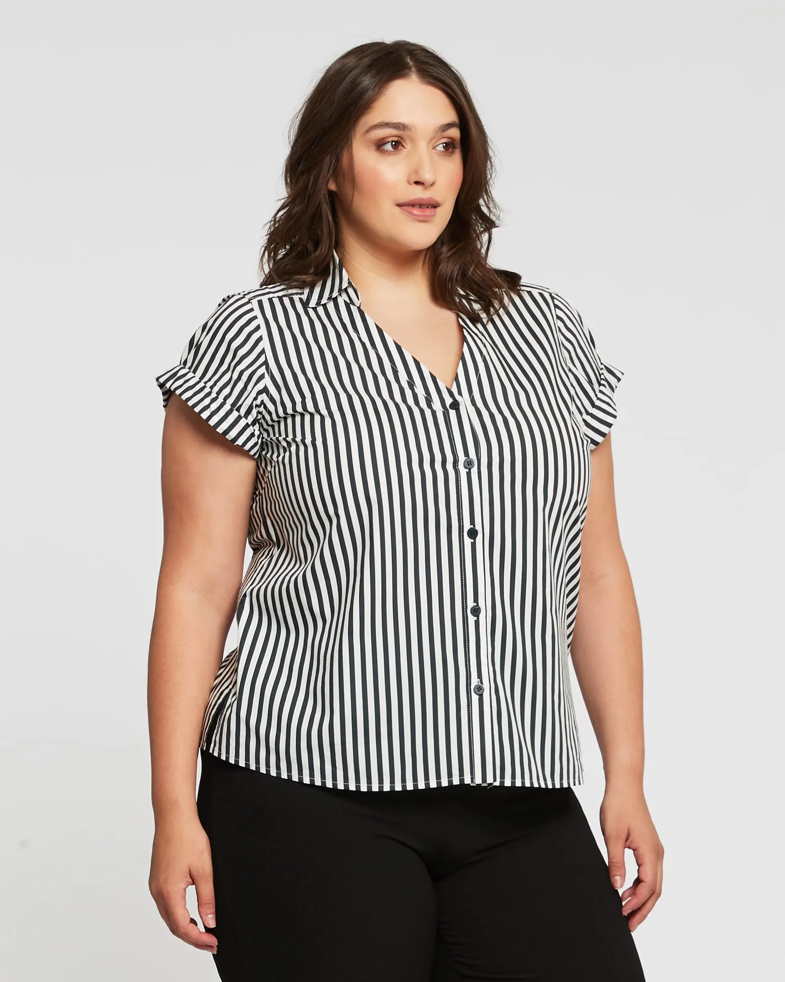 Dominica Striped Top | Print