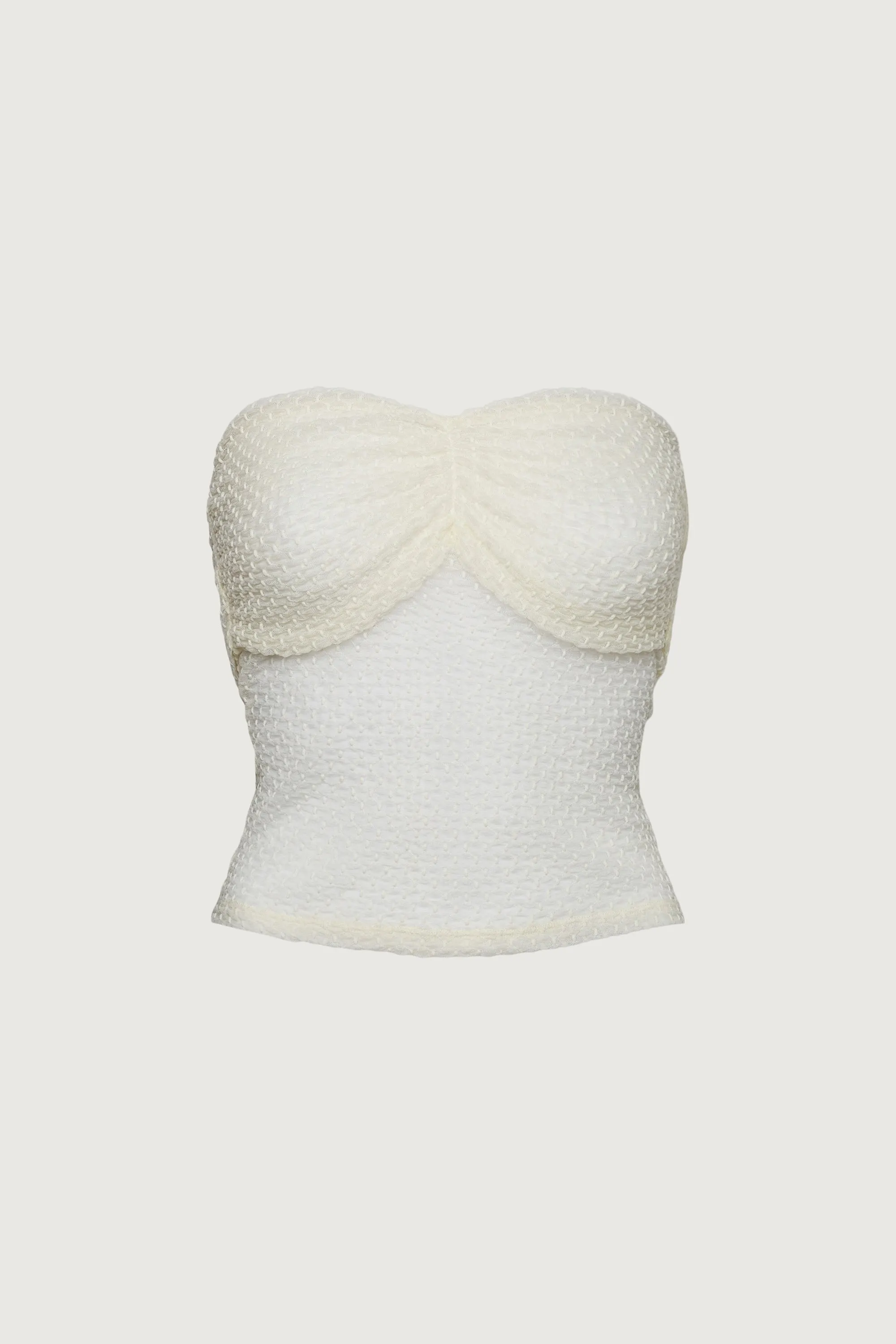 DOTTED MESH TUBE TOP